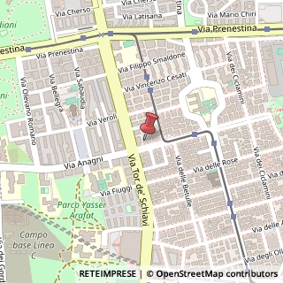 Mappa Via Federico Delpino, 11, 00171 Roma, Roma (Lazio)