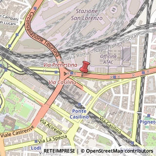 Mappa Via Prenestina, 64, 00176 Roma, Roma (Lazio)