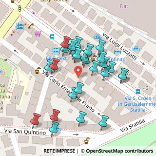 Mappa Via di S. Croce in Gerusalemme, 00185 Roma RM, Italia (0.04074)