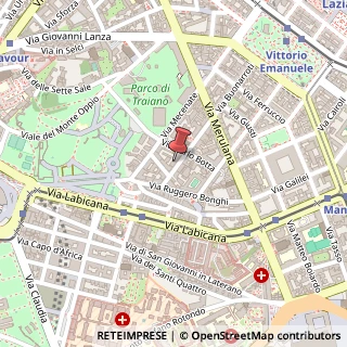 Mappa Via Angelo Poliziano, 66, 00184 Roma, Roma (Lazio)