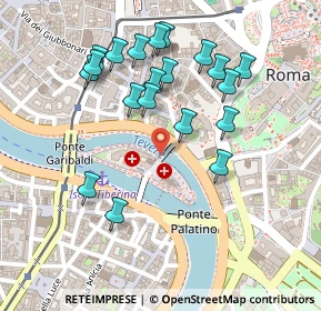 Mappa Via di Ponte Quattro capi, 00186 Roma RM, Italia (0.253)