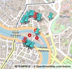 Mappa Via di Ponte Quattro capi, 00186 Roma RM, Italia (0.223)