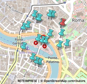 Mappa Via di Ponte Quattro capi, 00186 Roma RM, Italia (0.2225)