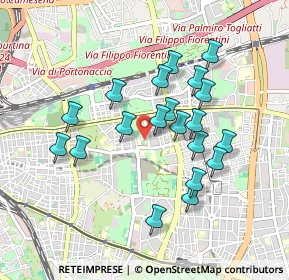 Mappa Via Filettino, 00171 Roma RM, Italia (0.8635)