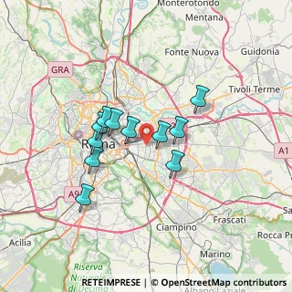 Mappa Via Filettino, 00171 Roma RM, Italia (5.73636)