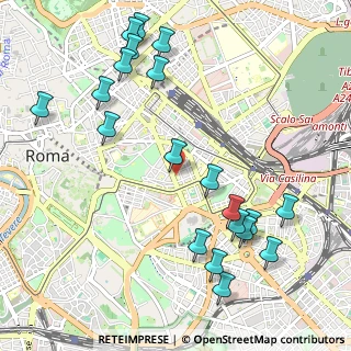 Mappa Via Alfieri, 00185 Roma RM, Italia (1.307)
