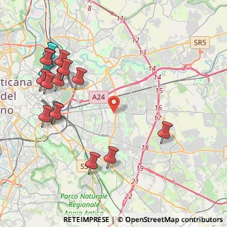 Mappa Via Pirotta Pietro Romualdo, 00171 Roma RM, Italia (5.42125)
