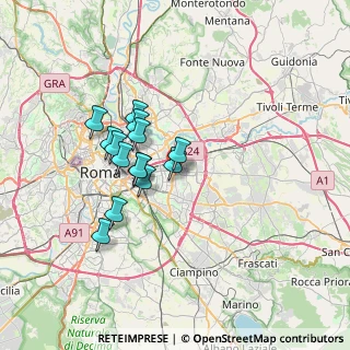 Mappa Via Ugento, 00171 Roma RM, Italia (5.84929)