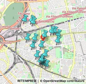 Mappa Via Aversa, 00177 Roma RM, Italia (0.8315)