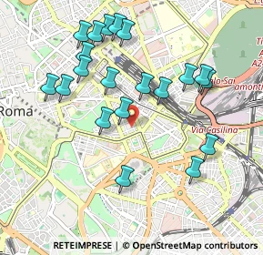 Mappa Via Galilei, 00185 Roma RM, Italia (1.048)