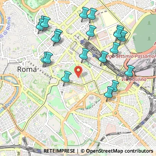 Mappa Via Carlo Botta, 00184 Roma RM, Italia (1.2485)