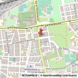 Mappa Via di Acqua Bullicante, 304, 00177 Roma, Roma (Lazio)