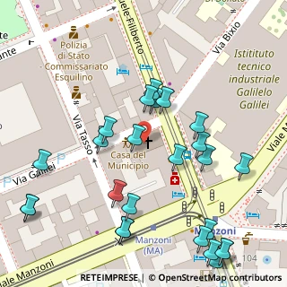 Mappa Viale Manzoni, 00185 Roma RM, Italia (0.06923)