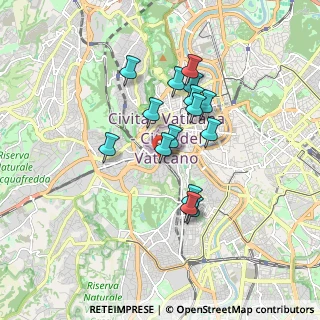 Mappa Via Gregorio VII ang, 00165 Roma RM, Italia (1.49667)