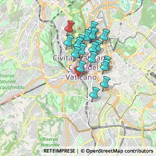 Mappa Via Gregorio VII ang, 00165 Roma RM, Italia (1.63158)
