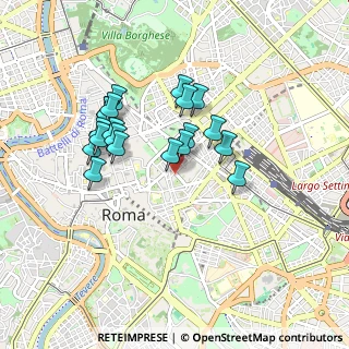 Mappa Via Milano, 00184 Roma RM, Italia (0.8105)
