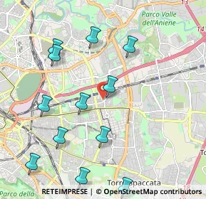 Mappa Via Codroipo, 00177 Roma RM, Italia (2.4675)