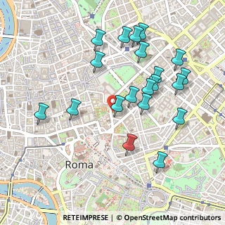 Mappa Via Ventiquattro Maggio, 00184 Roma RM, Italia (0.5335)