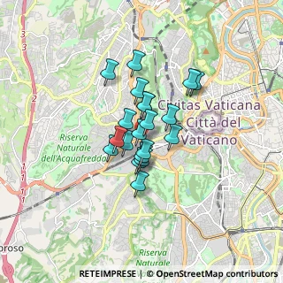 Mappa Circonvallazione Aurelia, 00165 Roma RM, Italia (1.128)
