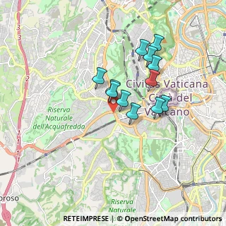 Mappa Circonvallazione Aurelia, 00165 Roma RM, Italia (1.47917)