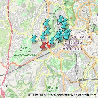 Mappa Circonvallazione Aurelia, 00165 Roma RM, Italia (1.45867)