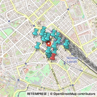 Mappa Via Carlo Farini, 00185 Roma RM, Italia (0.2495)