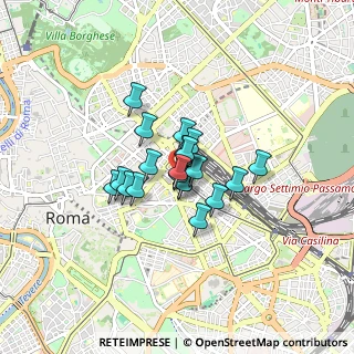 Mappa Via Carlo Farini, 00185 Roma RM, Italia (0.521)