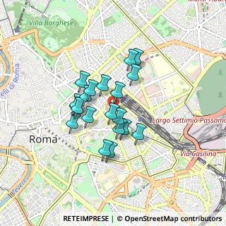 Mappa Via Carlo Farini, 00185 Roma RM, Italia (0.683)