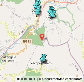 Mappa Unnamed Road, 86080 Pescopennataro IS, Italia (2.497)