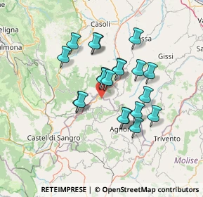 Mappa Unnamed Road, 86080 Pescopennataro IS, Italia (11.7265)