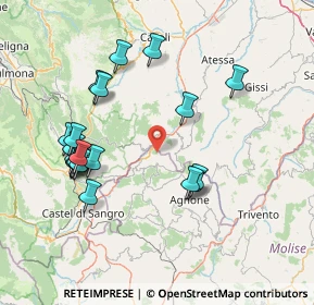 Mappa Unnamed Road, 86080 Pescopennataro IS, Italia (16.734)