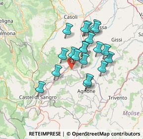 Mappa Unnamed Road, 86080 Pescopennataro IS, Italia (11.736)