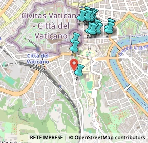 Mappa Viale delle Mura Aurelie, 00165 Roma RM, Italia (0.5665)