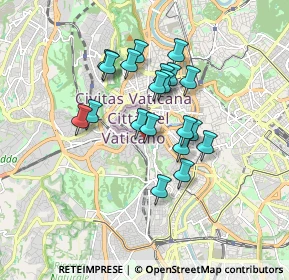 Mappa Viale delle Mura Aurelie, 00165 Roma RM, Italia (1.4715)