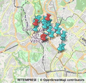 Mappa Viale delle Mura Aurelie, 00165 Roma RM, Italia (1.319)