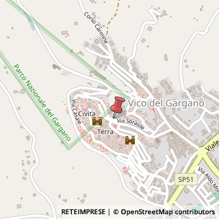 Mappa Via Sbrasile, 7, 71018 Vico del Gargano, Foggia (Puglia)