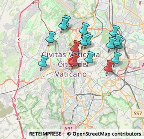 Mappa Via di Santa Maria alle Fornaci, 00165 Roma RM, Italia (3.62625)