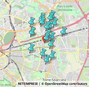 Mappa Centro commerciale Auchan Collatina a, 00177 Roma RM, Italia (1.416)