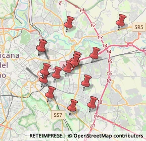 Mappa Centro commerciale Auchan Collatina a, 00177 Roma RM, Italia (3.38667)