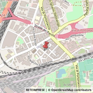 Mappa Via Antonio Baldissera, 25, 00159 Roma, Roma (Lazio)