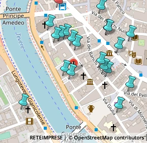 Mappa Via del Gonfalone, 00186 Roma RM, Italia (0.1435)