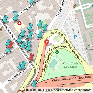 Mappa Via dello Scalo S. Lorenzo, 00185 Roma RM, Italia (0.09167)