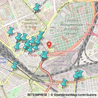 Mappa Via dello Scalo S. Lorenzo, 00185 Roma RM, Italia (0.6565)