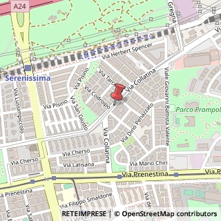 Mappa Via Collatina, 76, 00177 Roma, Roma (Lazio)