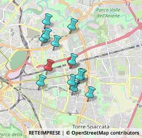 Mappa Via Antonino Campanozzi, 00177 Roma RM, Italia (1.63077)