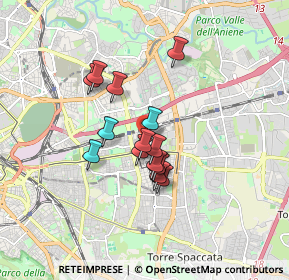 Mappa Via Antonino Campanozzi, 00177 Roma RM, Italia (1.315)