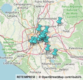 Mappa Via Antonino Campanozzi, 00177 Roma RM, Italia (7.15833)