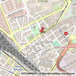 Mappa Via Tiburtina, 120/122, 00185 Roma, Roma (Lazio)
