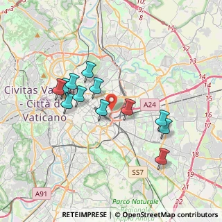 Mappa Via dei Reti, 00185 Roma RM, Italia (3.50333)