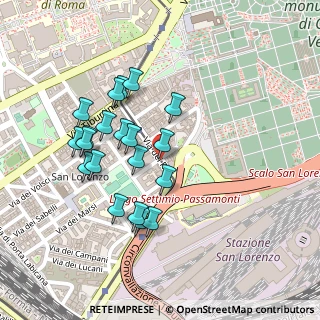 Mappa Via dei Piceni, 00185 Roma RM, Italia (0.2245)
